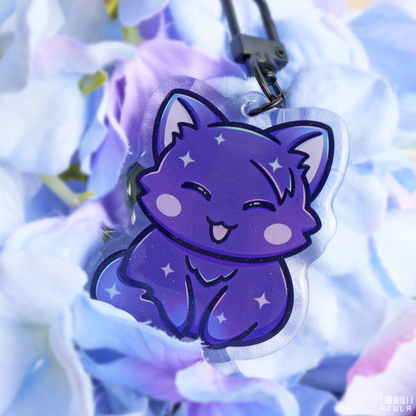 BLACK SORCERER CAT ✦ KEYCHAIN