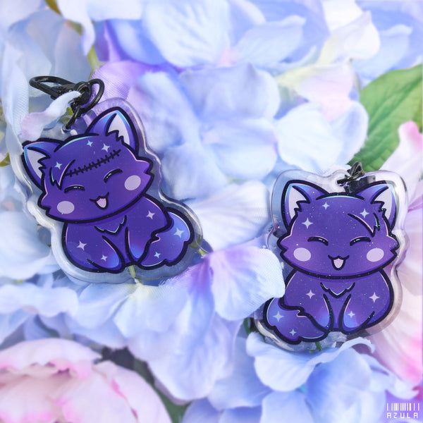 BLACK SORCERER CAT ✦ KEYCHAIN
