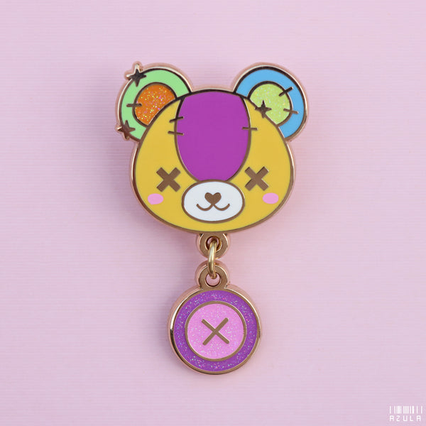 BUTTON BEAR ✦ ENAMEL PIN