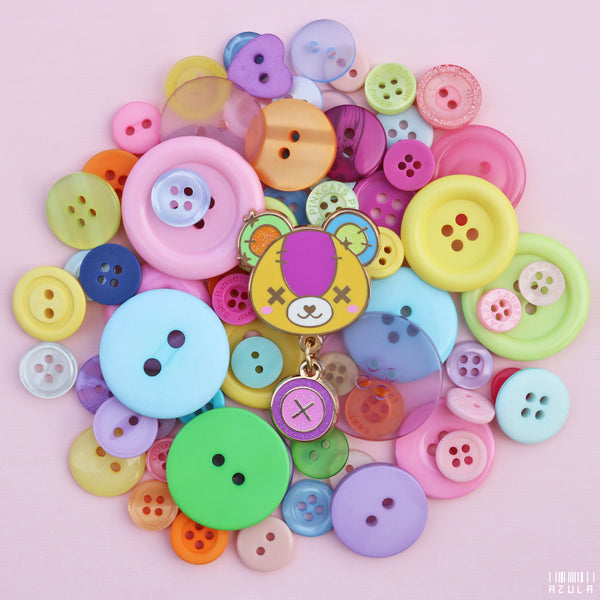 BUTTON BEAR ✦ ENAMEL PIN