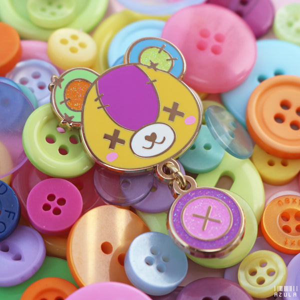 BUTTON BEAR ✦ ENAMEL PIN
