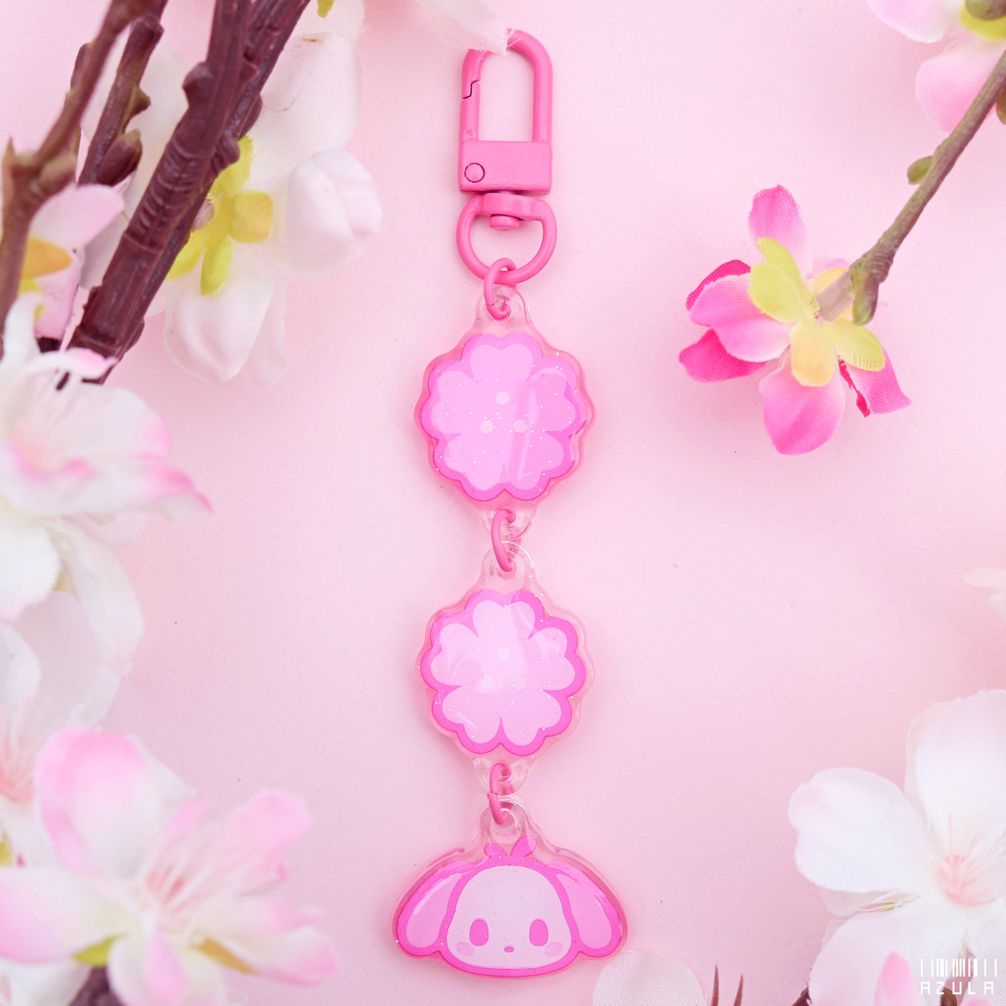 CHUBBY DOG SAKURA ✦ KEYCHAIN