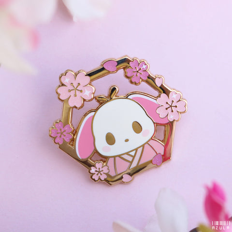 POCHA PUP SAKURA ✦ ENAMEL PIN