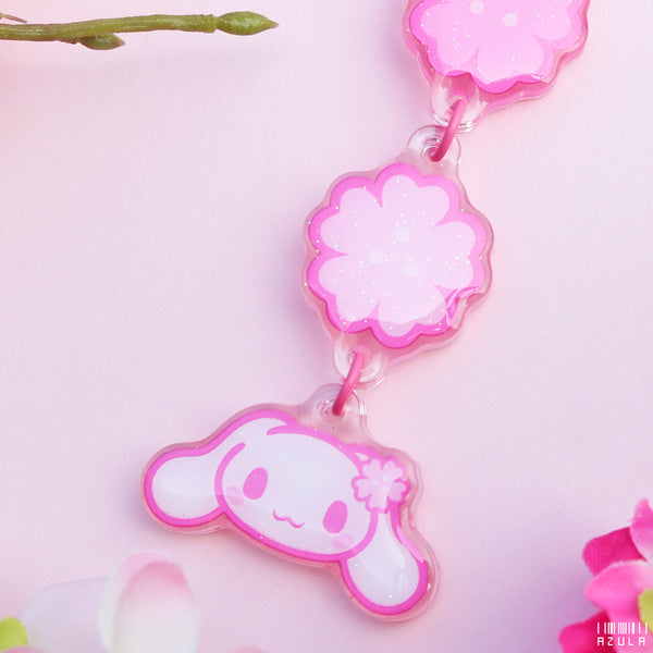 CINNAMON DOG SAKURA ✦ KEYCHAIN