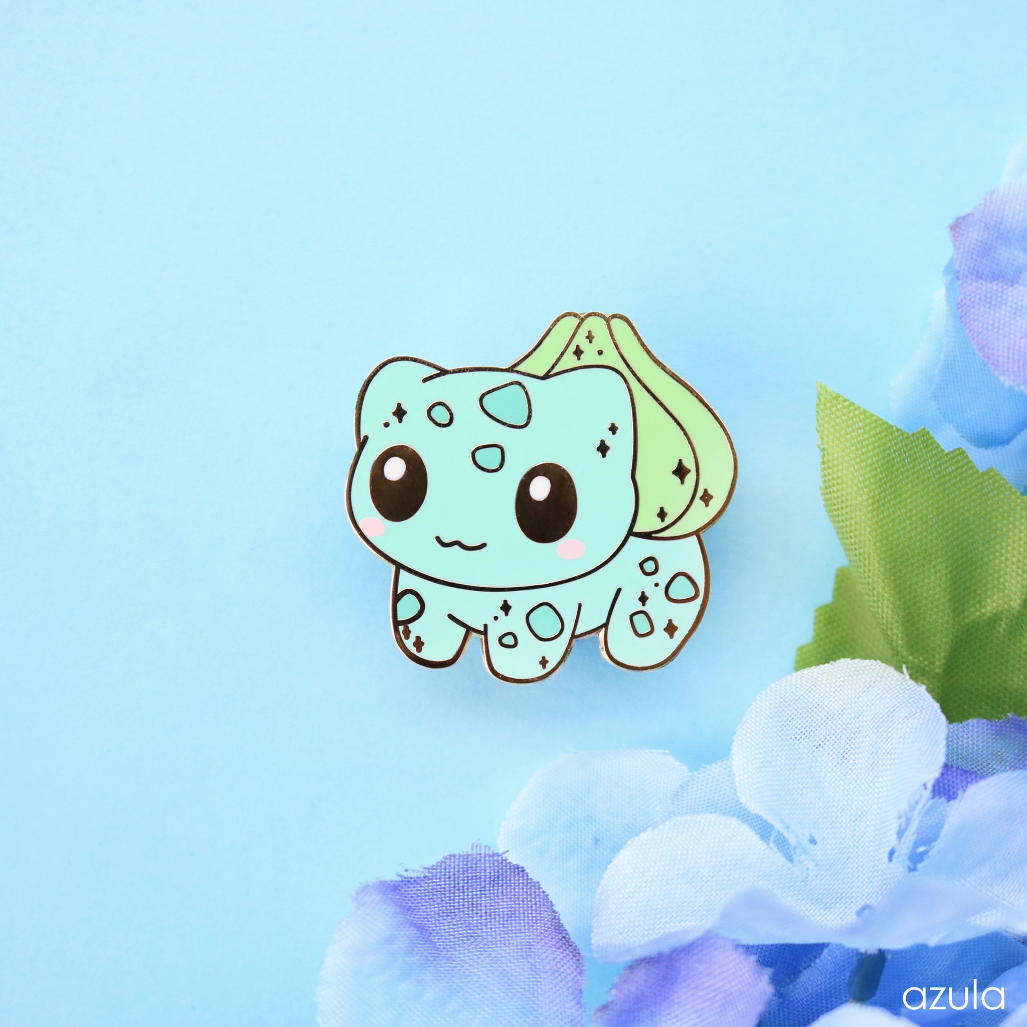 GRASS STARTER ✦ ENAMEL PIN