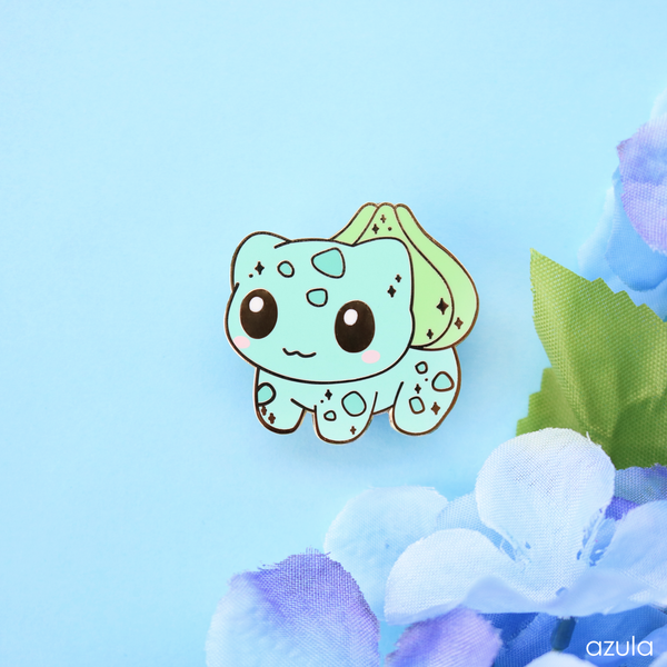 GRASS STARTER ✦ ENAMEL PIN
