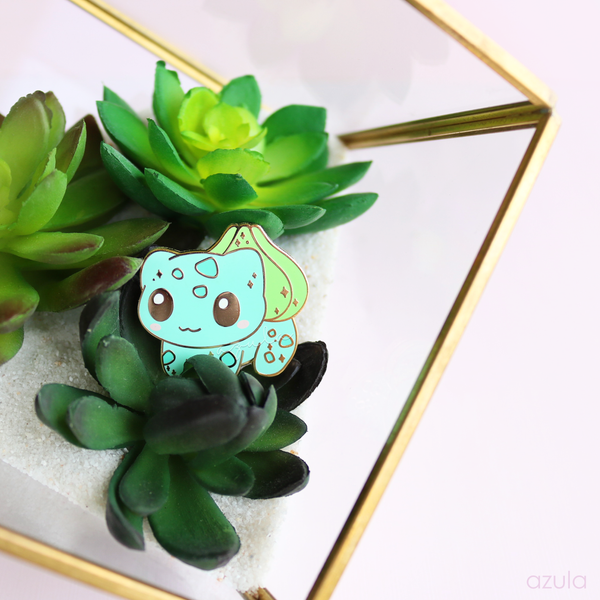 GRASS STARTER ✦ ENAMEL PIN
