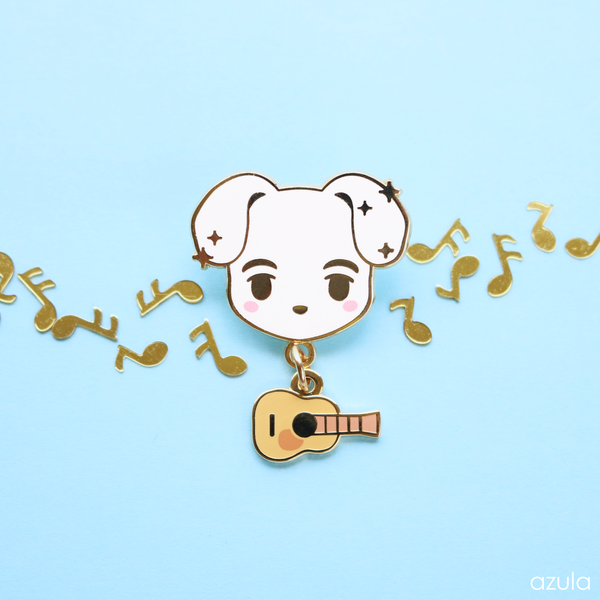 SINGING DOG ✦ ENAMEL PIN