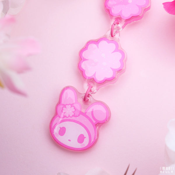 HOODED BUNNY SAKURA ✦ KEYCHAIN