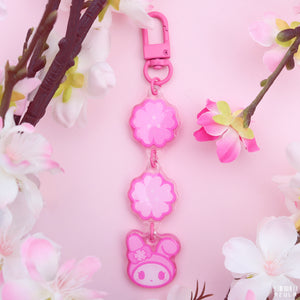 HOODED BUNNY SAKURA ✦ KEYCHAIN