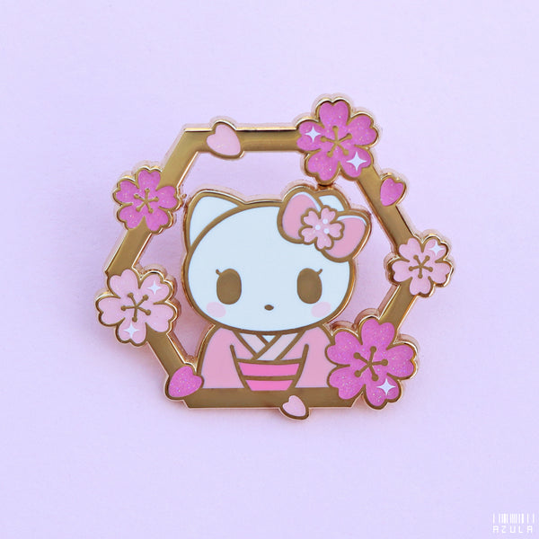 MEOW SAKURA ✦ ENAMEL PIN