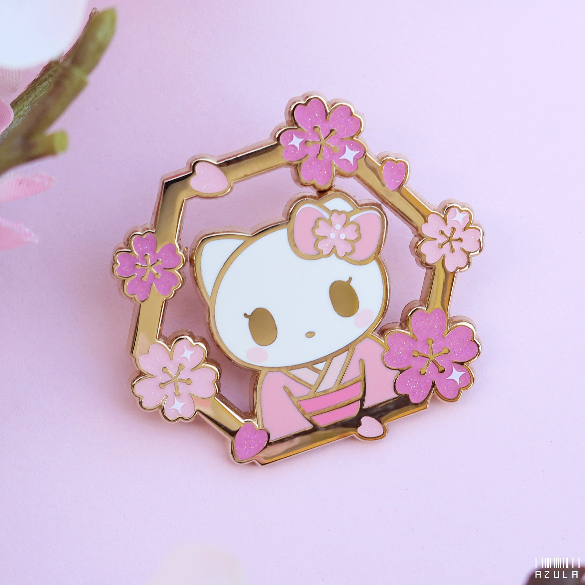 MEOW SAKURA ✦ ENAMEL PIN