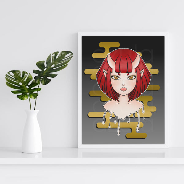 ONI GIRL ✦ PRINT [FREEBIE]