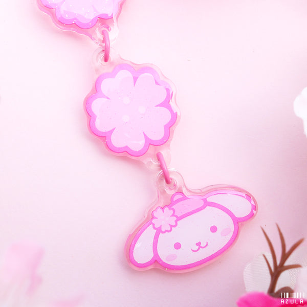 PUDDING DOG SAKURA ✦ KEYCHAIN