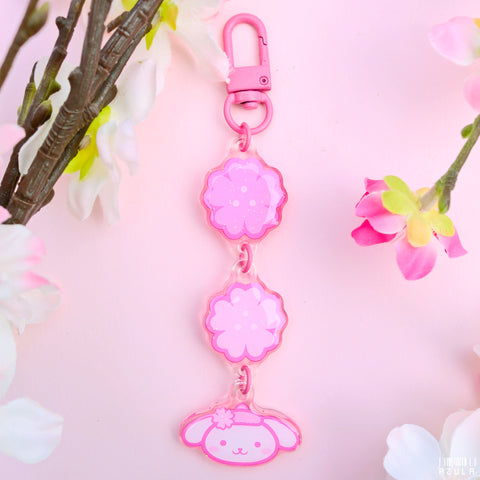 PUDDING DOG SAKURA ✦ KEYCHAIN