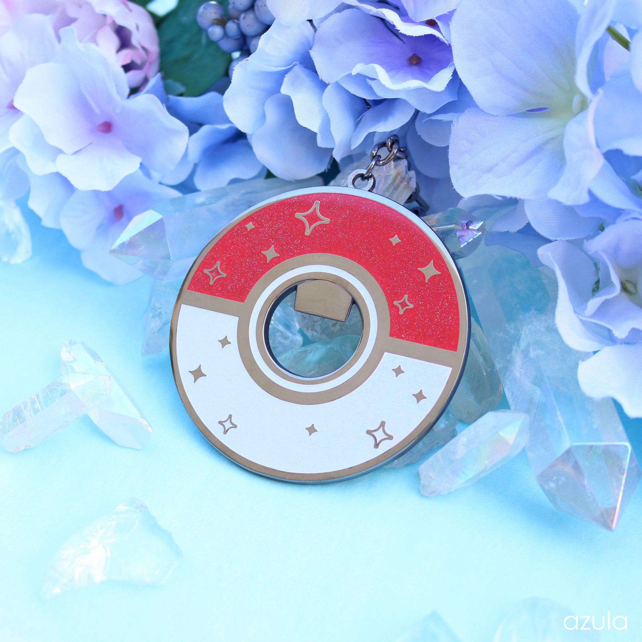 RED SPHERE ✦ BOTTLE OPENER KEYCHAIN