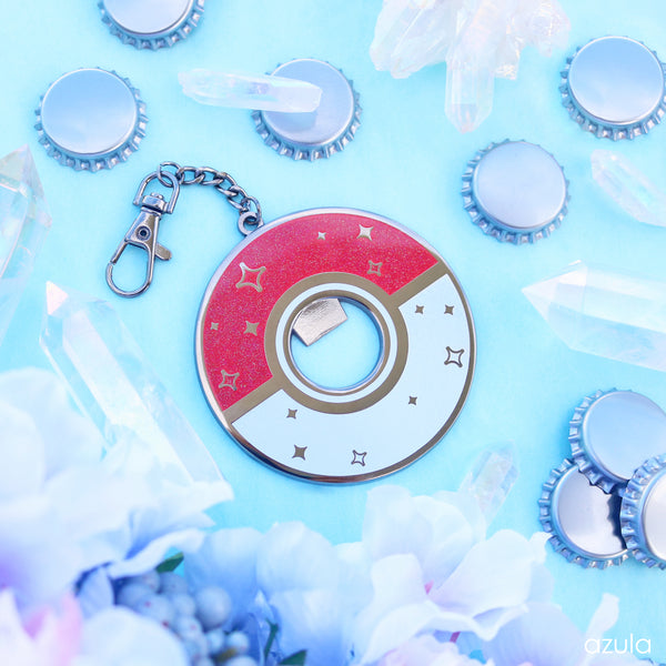 RED SPHERE ✦ BOTTLE OPENER KEYCHAIN