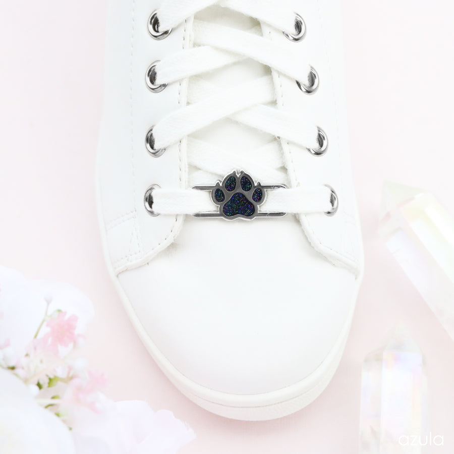 BLACK PAW PRINT ✦ LACE LOCKS