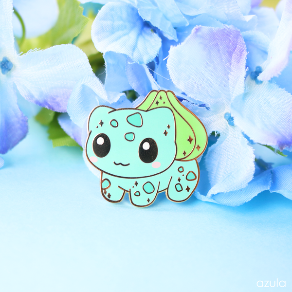 GRASS STARTER ✦ ENAMEL PIN