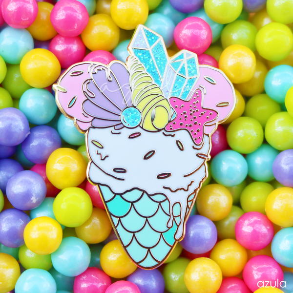 MERMAID ICE CREAM ✦ ENAMEL PIN