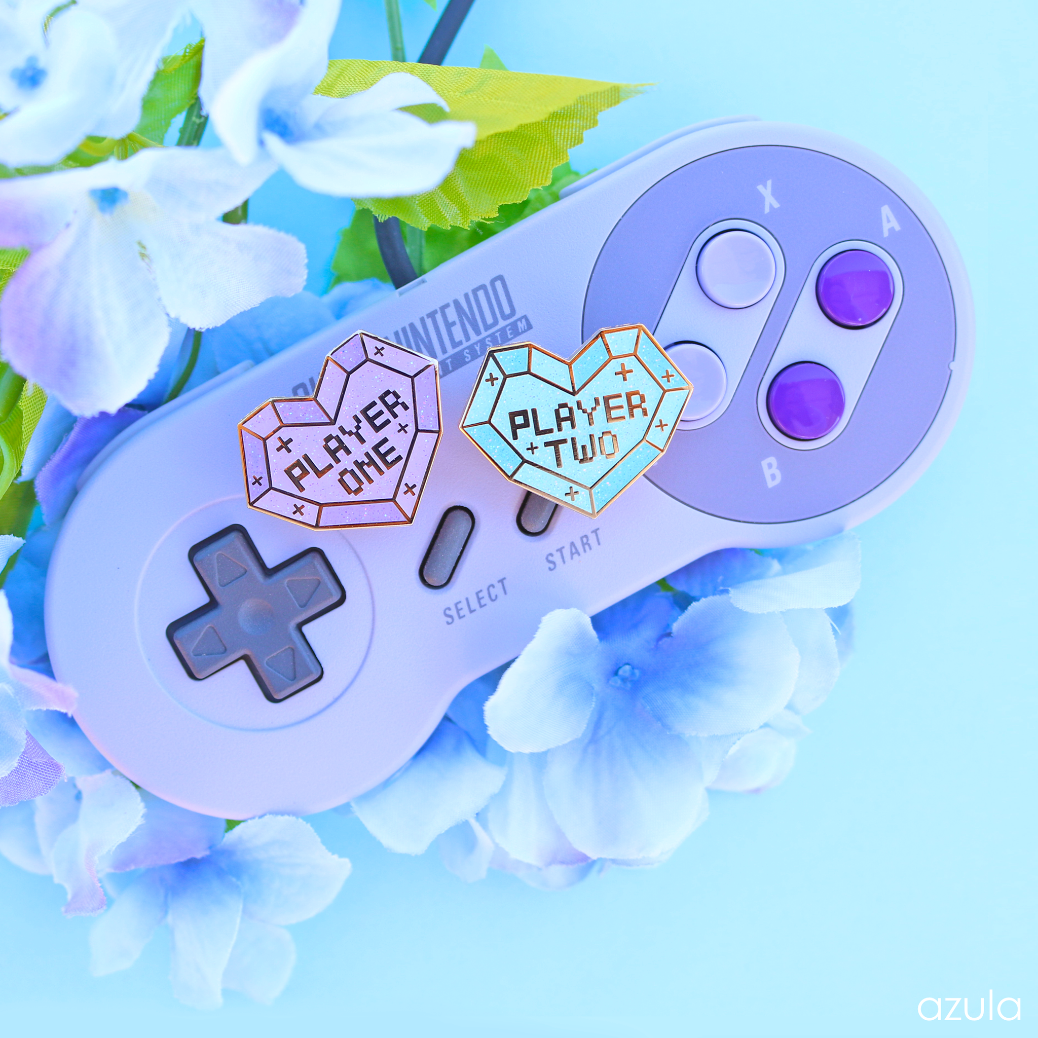 PLAYER 1 & 2 ✦ ENAMEL PIN SET
