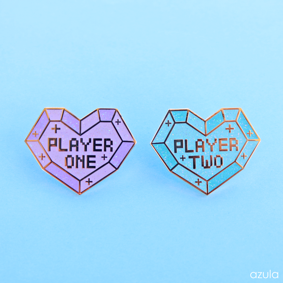 PLAYER 1 & 2 ✦ ENAMEL PIN SET