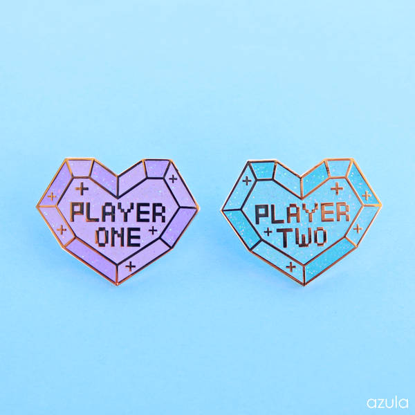PLAYER 1 & 2 ✦ ENAMEL PIN SET