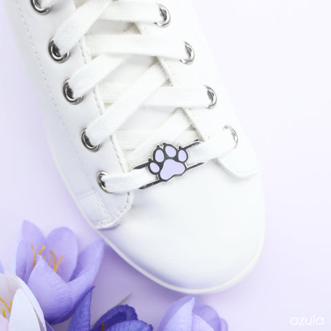 PURPLE PAW PRINT ✦ LACE LOCKS