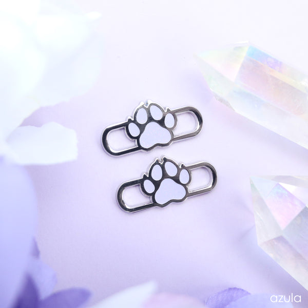 PURPLE PAW PRINT ✦ LACE LOCKS