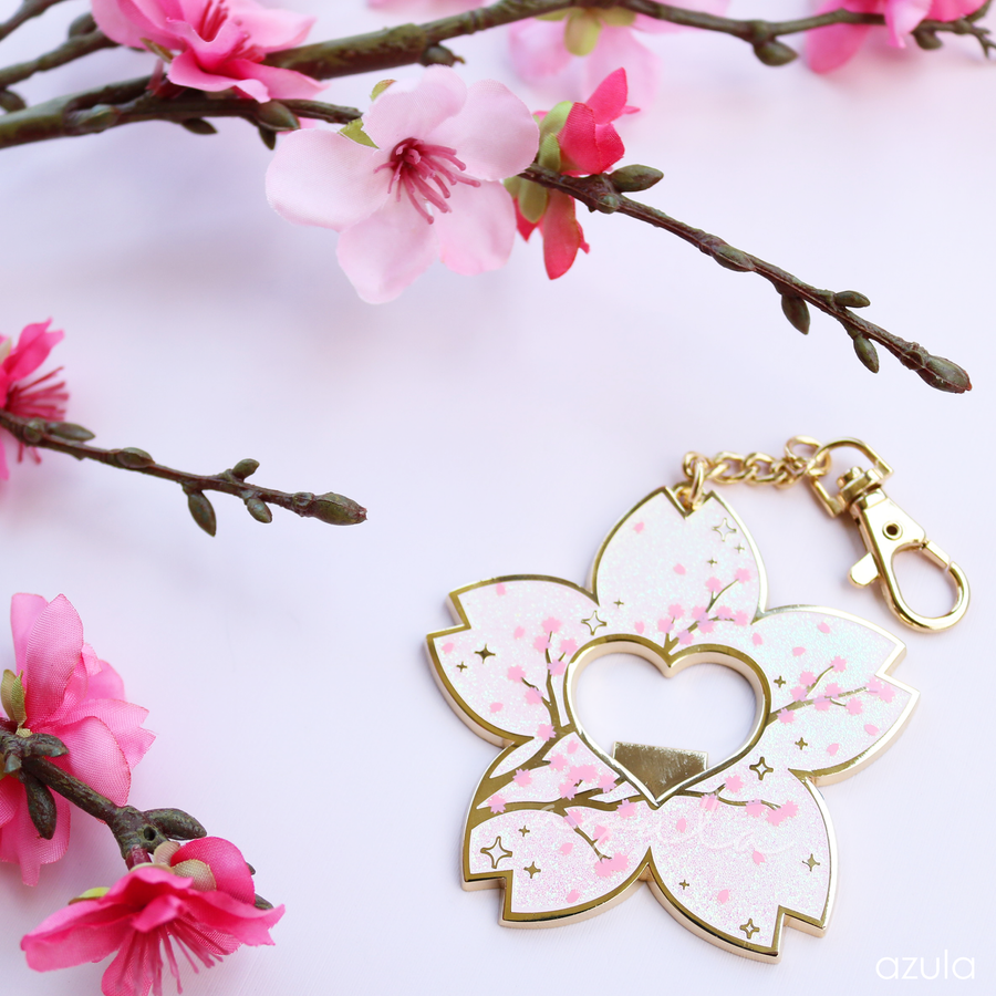 SAKURA ✦ BOTTLE OPENER KEYCHAIN