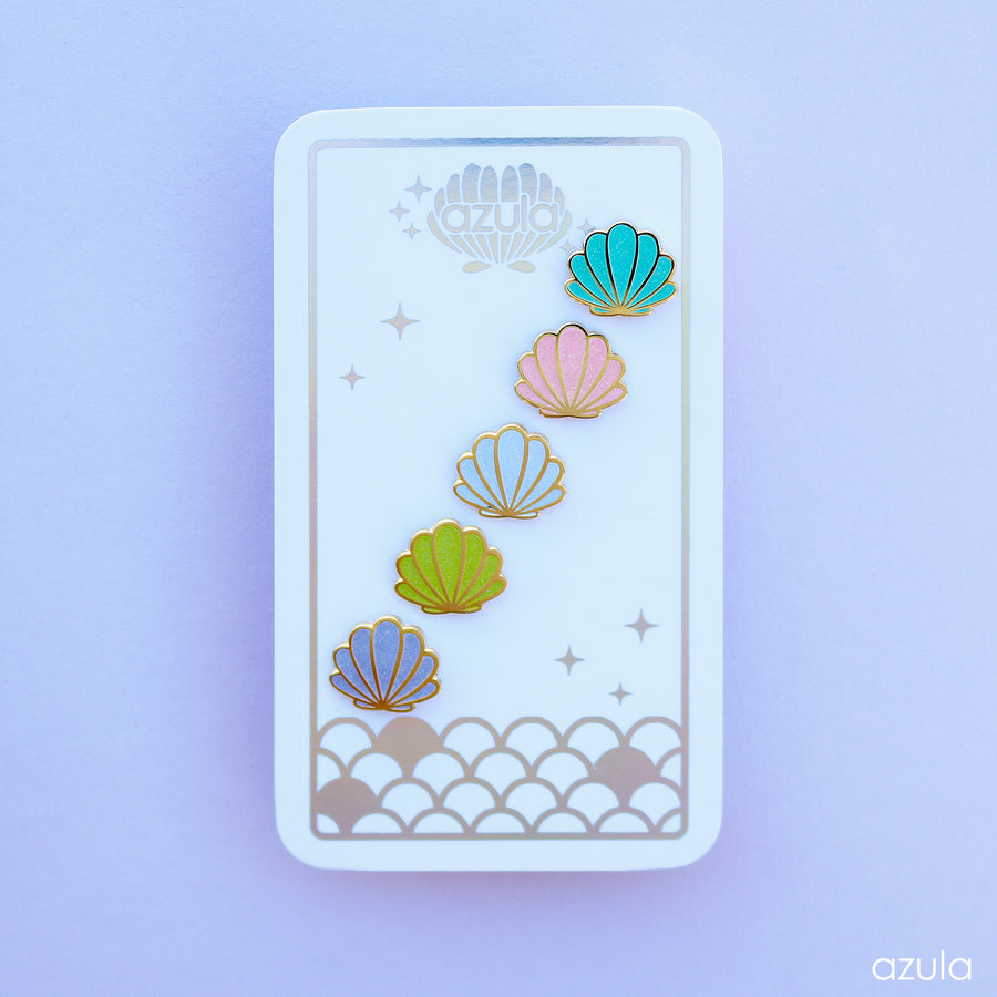 SHELL FILLERS ✦ ENAMEL PIN SET