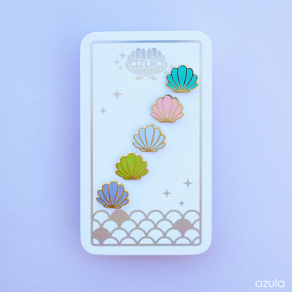 SHELL FILLERS ✦ ENAMEL PIN SET