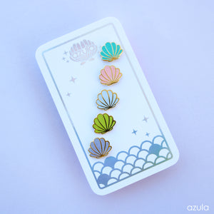 SHELL FILLERS ✦ ENAMEL PIN SET