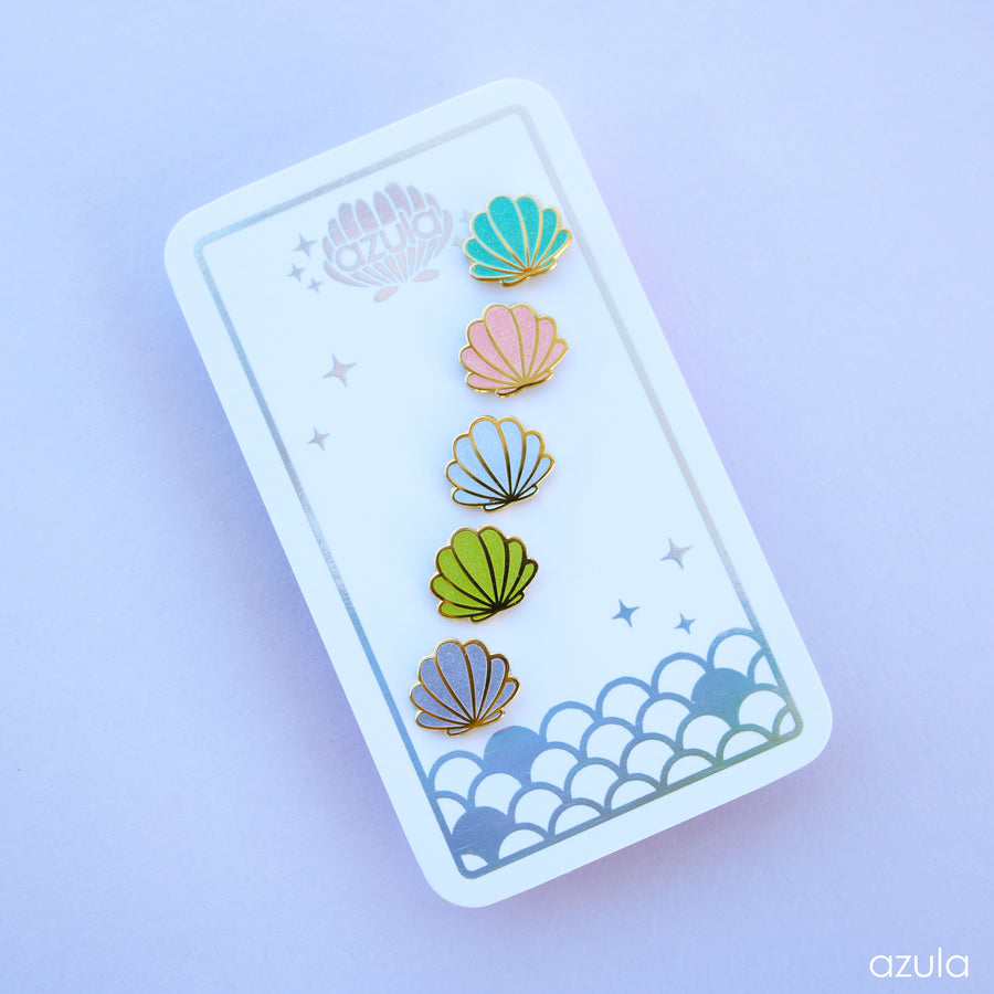SHELL FILLERS ✦ ENAMEL PIN SET